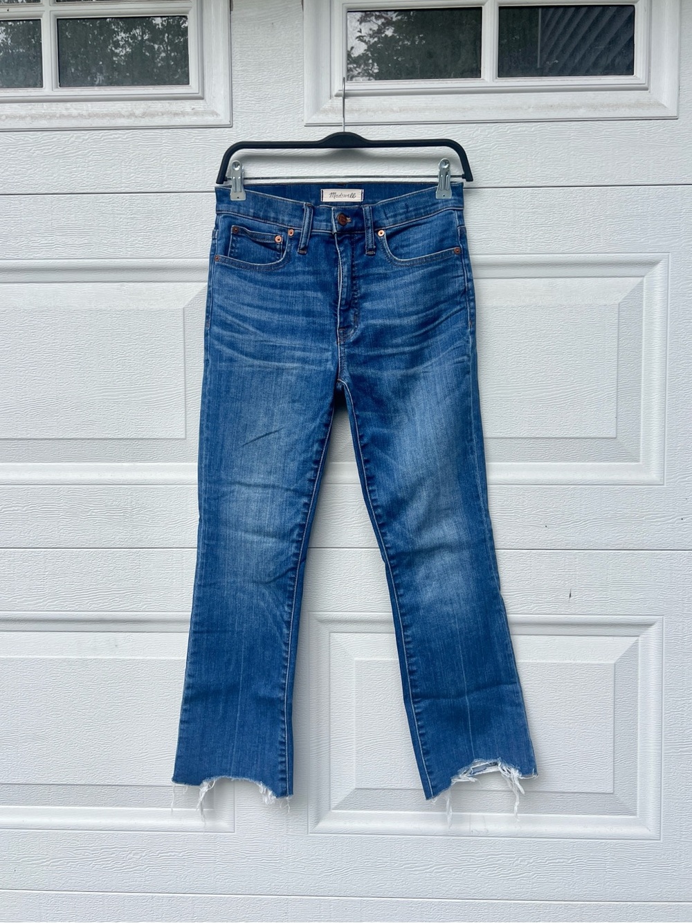 Madewell Cali Boot Crop Jeans - Distressed Hem